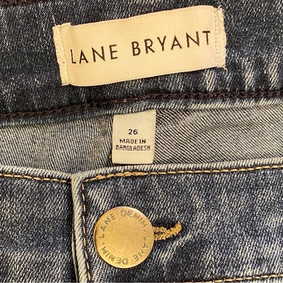 Lane Bryant 26 Straight Fit High-Rise Skinny Jeans Stretch Ankle Flex Waistband - Picture 8 of 12